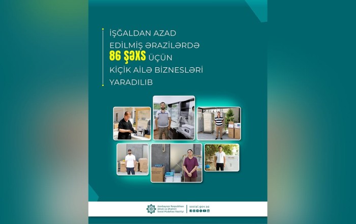 Daha 86 şəxs üçün kiçik ailə biznesləri yaradıldı