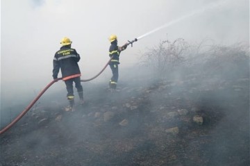 В Агсу в горной местности произошел пожар - ФОТО - ВИДЕО