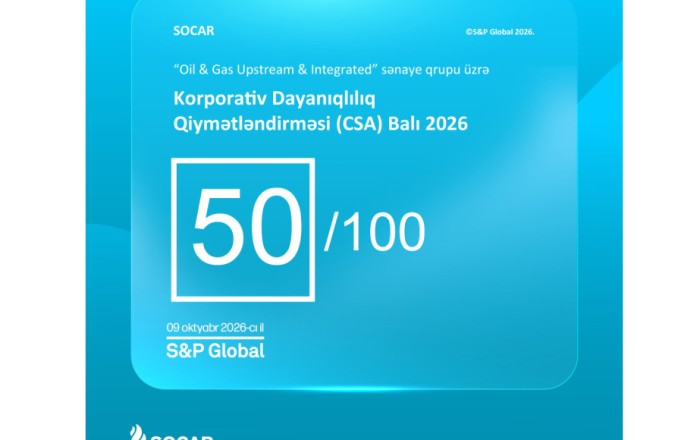 SOCAR secures ESG rating in S&P Global’s 2026 Corporate Sustainability Assessment