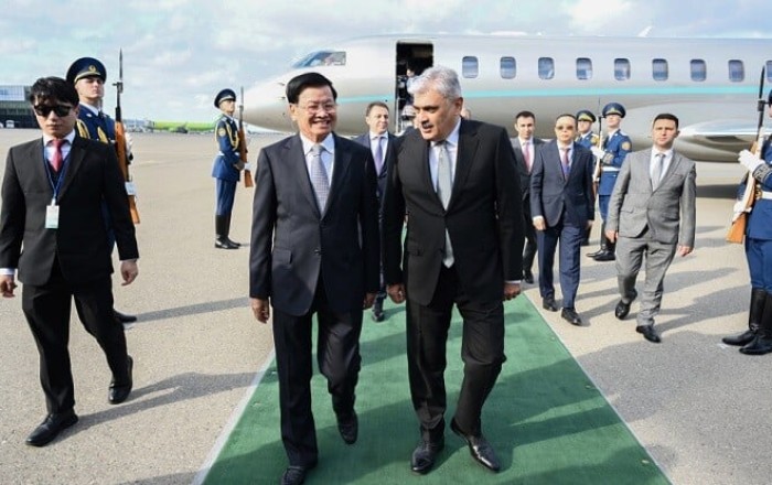 Laos President arrives in Azerbaijan on official visit - Photo
