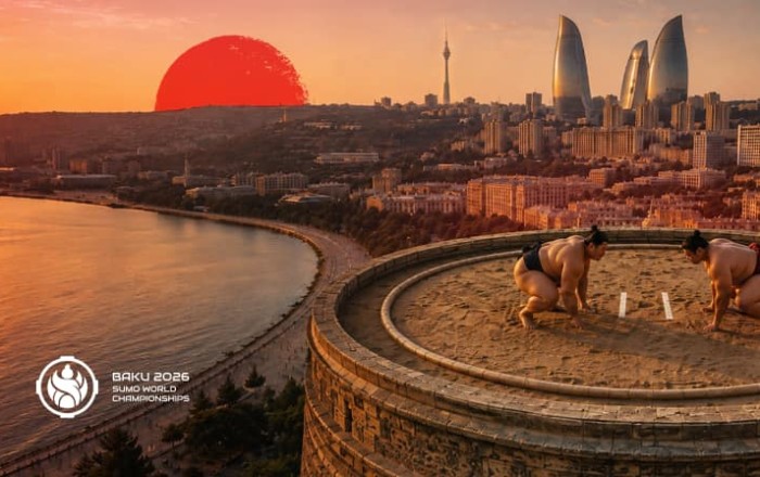 Bu gün Bakıda ilk dəfə olaraq sumo üzrə dünya çempionatı keçiriləcək