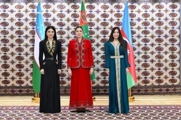 Leyla Aliyeva attends trilateral meeting in Ashgabat - Photo