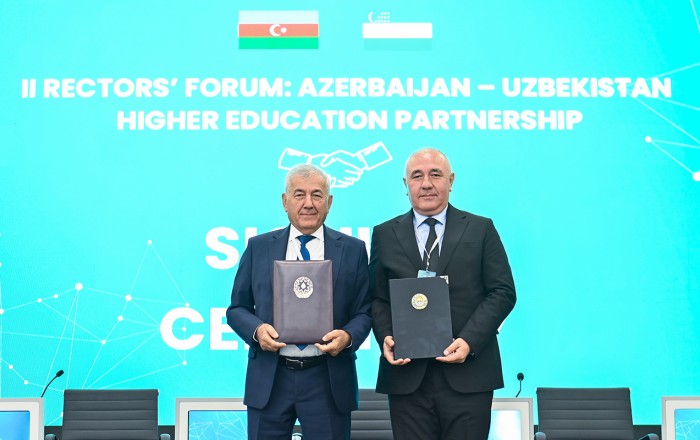 BMU ilə Özbəkistanın iki ali təhsil müəssisəsi arasında memorandumlar imzalandı -