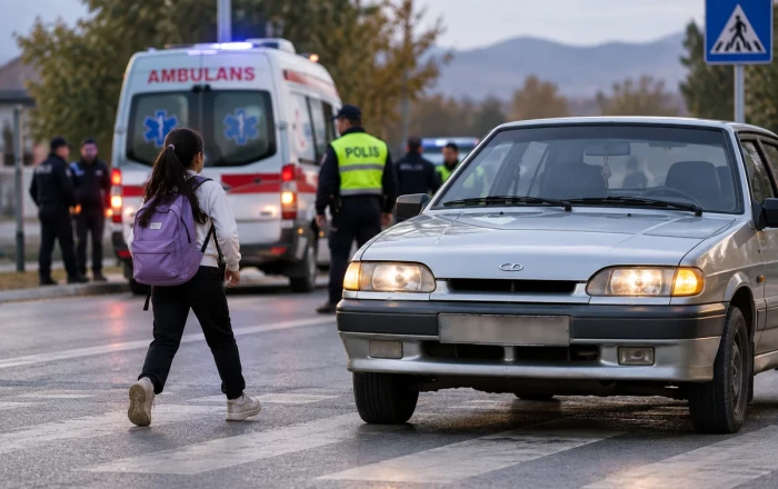 В Газахском районе автомобиль сбил 12-летнюю девочку