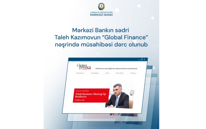 Central Bank Governor discusses Azerbaijan’s financial reforms in Global Finance interview