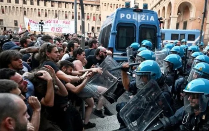 İtaliyada iğtişaşlar zamanı 200-ə yaxın şəxs saxlanıldı