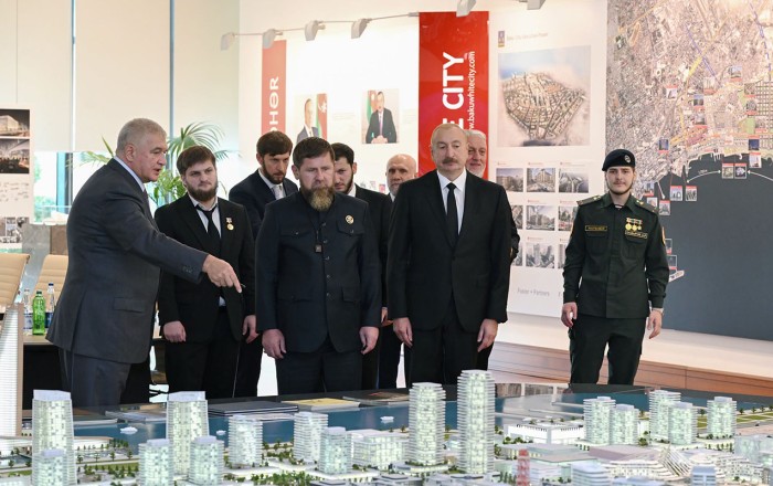 Prezident Ramzan Kadırovla “Ağ Şəhər”də -