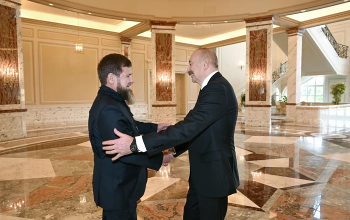 İlham Əliyev Ramzan Kadırovu qəbul edib - Foto