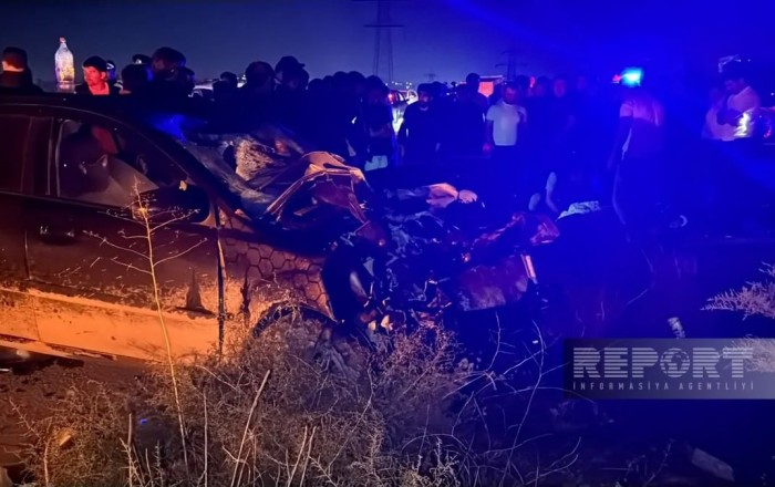 Masazırda motosikletlə avtomobil toqquşdu -