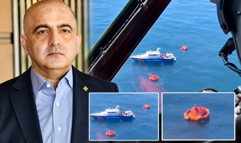 Vurulan gəmi Mübariz Mənsimova məxsusdur? - VİDEO