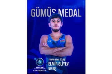 Azərbaycan güləşçisi dünya çempionatında gümüş medal qazanıb