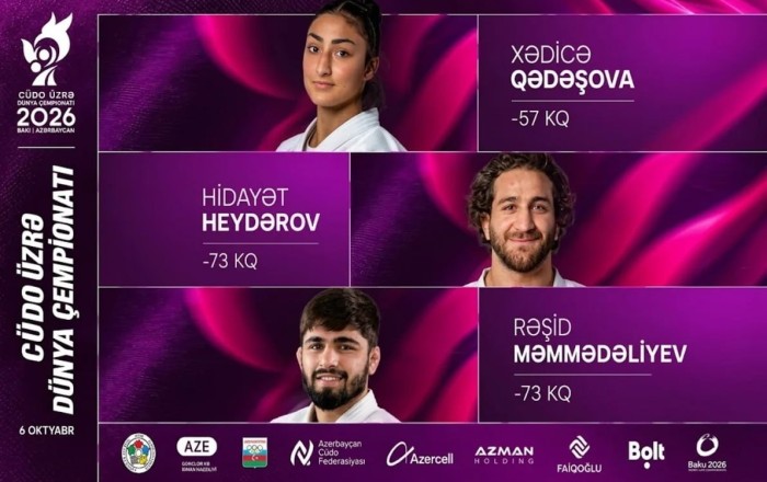 Hidayət Heydərov və daha iki cüdoçumuz mübarizəyə başlayır