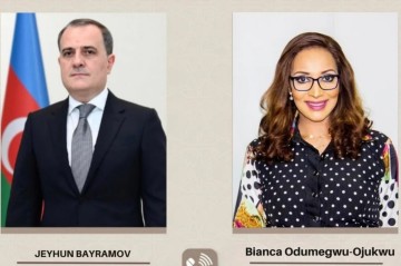 Nazir nigeriyalı həmkarı ilə ölkələrarası münasibətləri