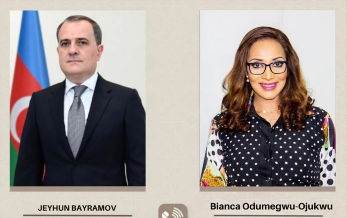 Nazir nigeriyalı həmkarı ilə ölkələrarası münasibətləri
