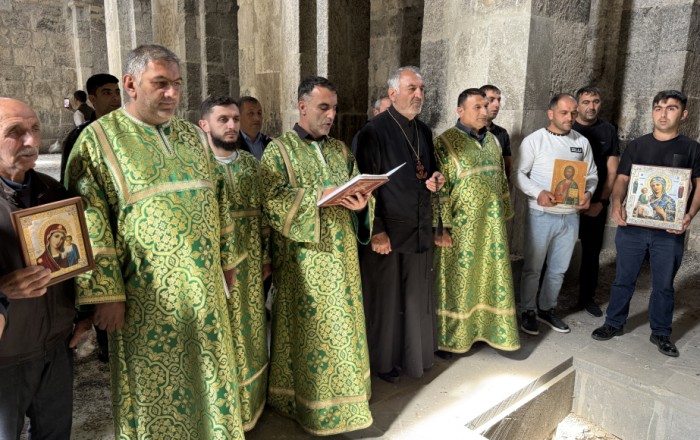 Representatives of Albanian-Udi Christian Community visit Aghoghlan Monastery in Lachin