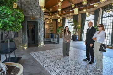 President Ilham Aliyev viewed Nasimi Gardens complex in Shamakhi