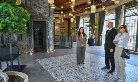 President Ilham Aliyev viewed Nasimi Gardens complex in Shamakhi