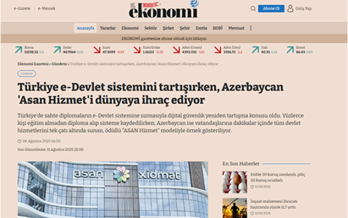 Azərbaycan dünyaya “Asan Xidmət” ixrac edir -