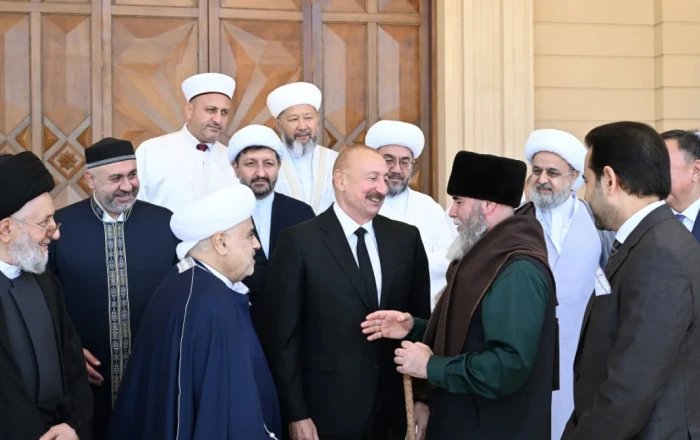 Prezident İlham Əliyev Bakıda keçirilən beynəlxalq konfransların iştirakçılarını qəbul edib -