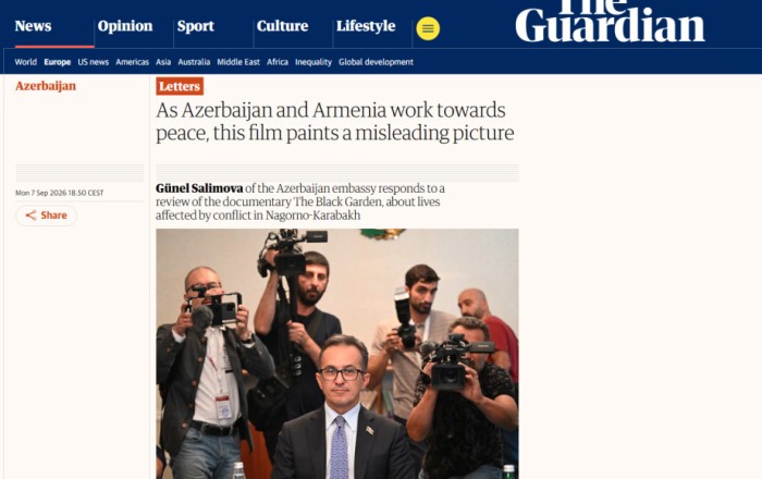Azerbaijani Embassy in UK responds to The Guardian’s biased article