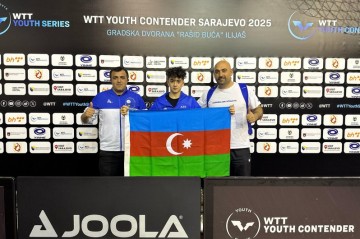 Azərbaycanın stolüstü tennisçisi beynəlxalq turnirin mükafatçısı olub