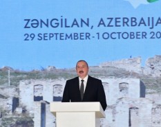 Prezident Zəngilanda forumda iştirak etdi -
