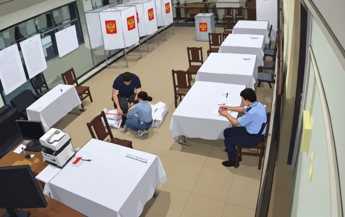 Rusiyada polislərin gözü qarşısında saxtakarlıq- seçki bülletenləri dəyişdirildi -