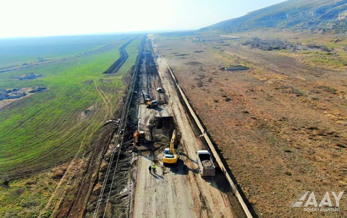Ağdərə-Ağdam yolunun inşasına başlanıldı -