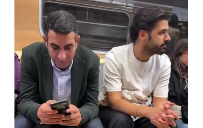 Əmrahın oğlu Bakı metrosundan paylaşım etdi -