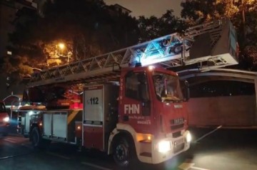 Bakıda çoxmərtəbəli yaşayış binasında yanğın olub