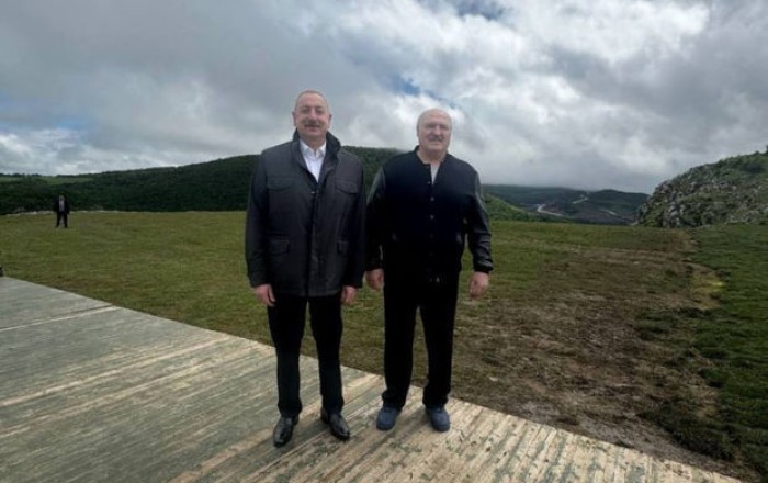 Президент Ильхам Алиев и Президент Александр Лукашенко посетили Джыдыр дюзю -