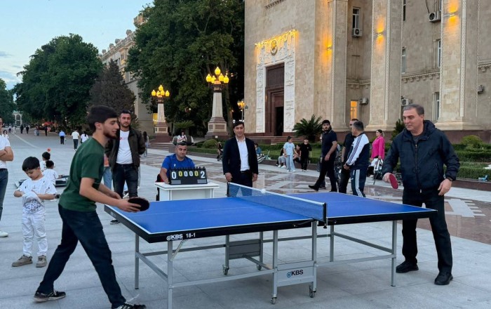 Gəncədə “Meydandan Arenaya” Layihəsi Çərçivəsində Stolüstü Tennis Yarışı Keçirilib