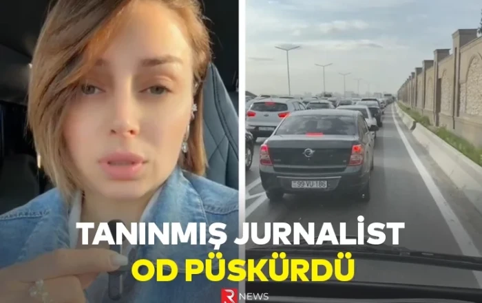 Tanınmış jurnalist OD PÜSKÜRDÜ - VİDEO