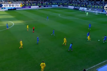 UEFA Millətlər Liqası: Azərbaycan - Litva matçı başladı -