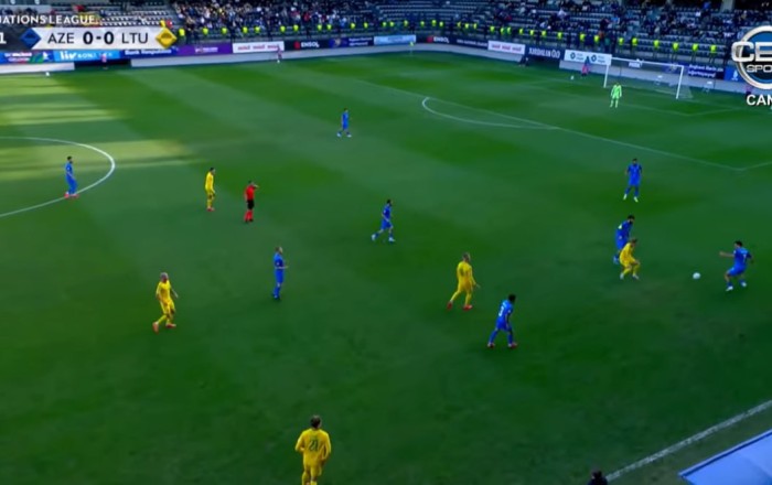 UEFA Millətlər Liqası: Azərbaycan - Litva matçı başladı -