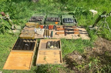 Ammunition found in liberated Aghdam