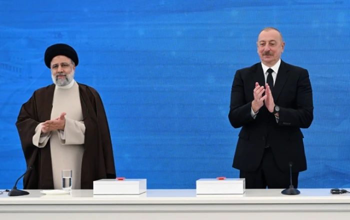 Президенты Азербайджана и Ирана на церемонии открытия двух гидроузлов -