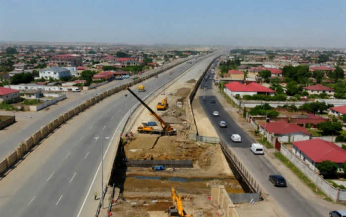 Qaradağda 3 fərqli yol sahəsində yeni avtomobil körpüləri tikilir