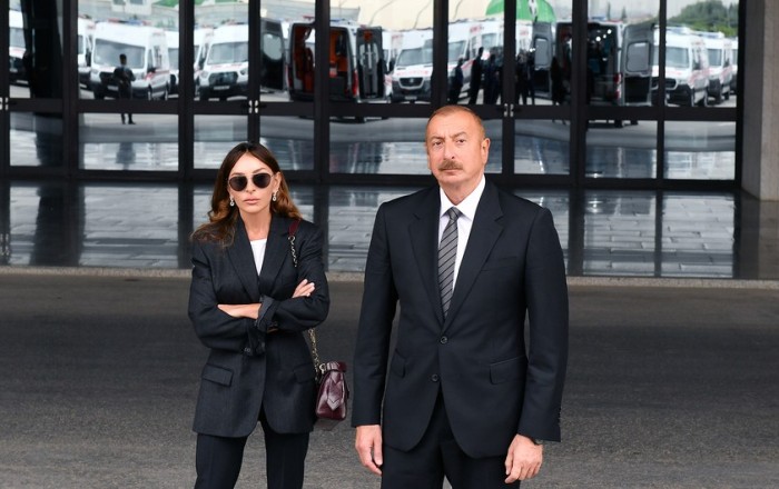 Prezident və xanımı Daşaltı kənd məscidinin açılışında iştirak etdilər